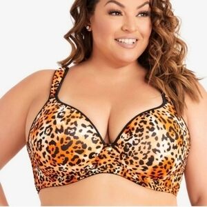 Ashley Stewart Leopard Print Bra